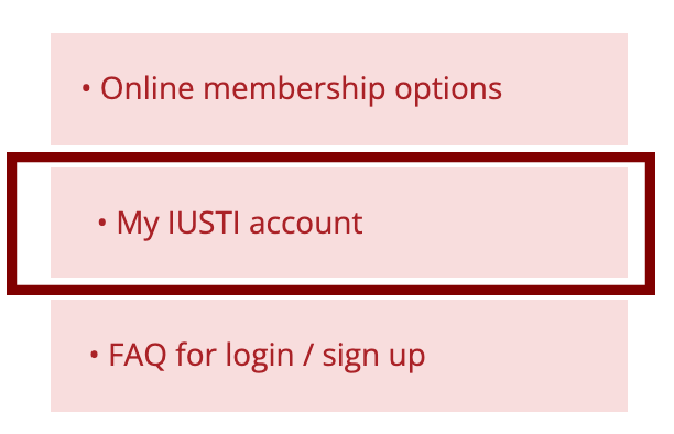 my IUSTI account